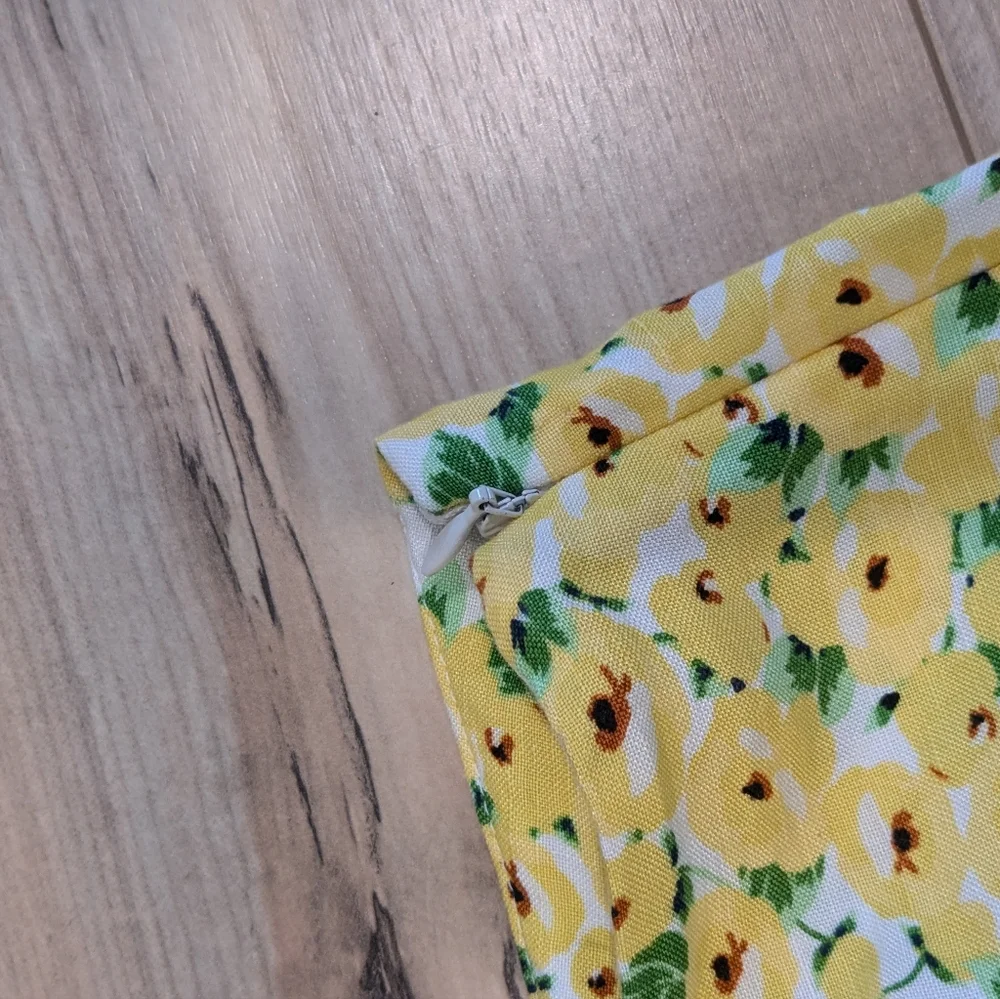 LOFT Floral Side Slit Midi Skirt - Picture 4 of 8